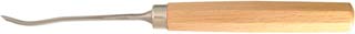 Short round curved spoon inletting chisel, 8mm wide,
by Solingen, Germany